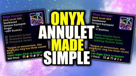 Discover the Hidden Effects of Onyx Anulets in WoW